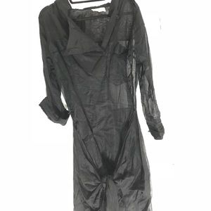 ISABEL MARANT ETOILE gauzy Black wrap dress